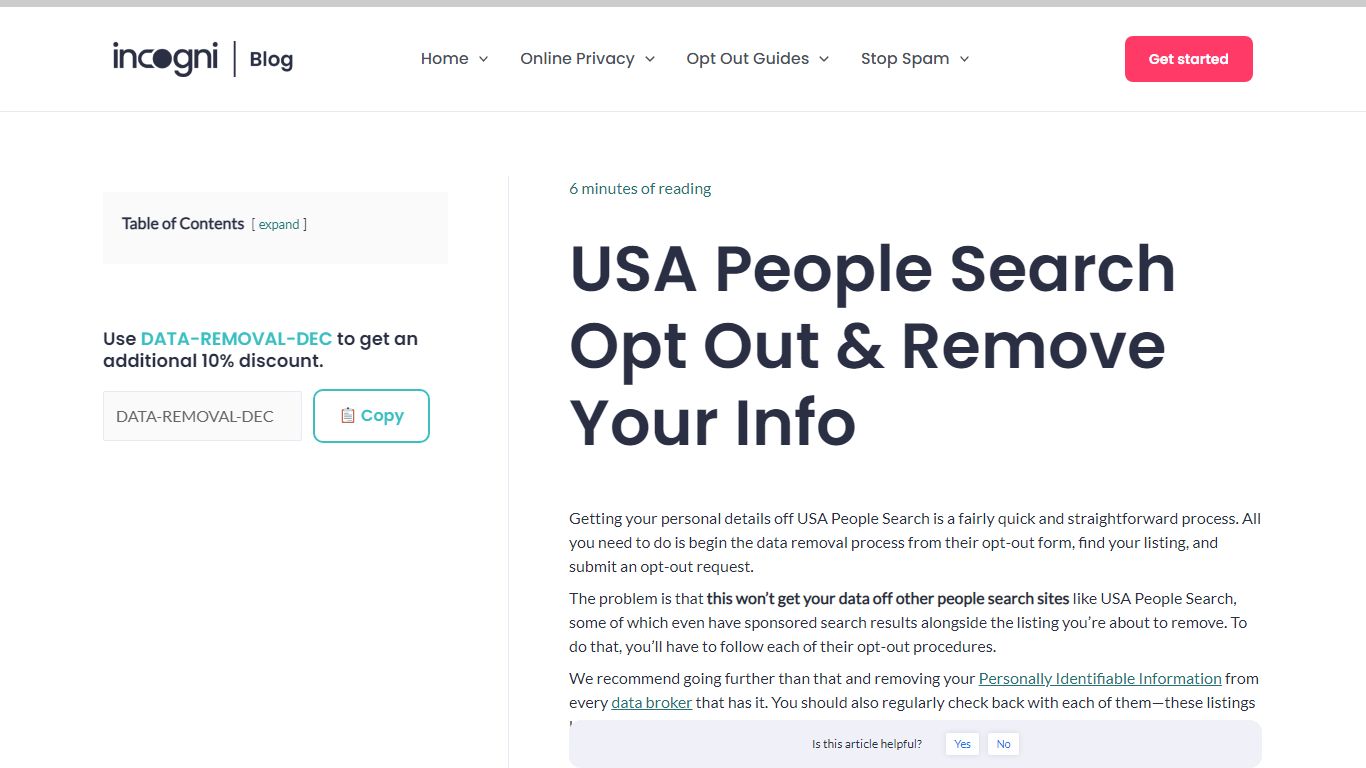 USA People Search Opt Out & Remove Your Info - Incogni Blog